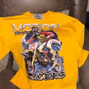 Kids Yellow Graphic T-Shirt